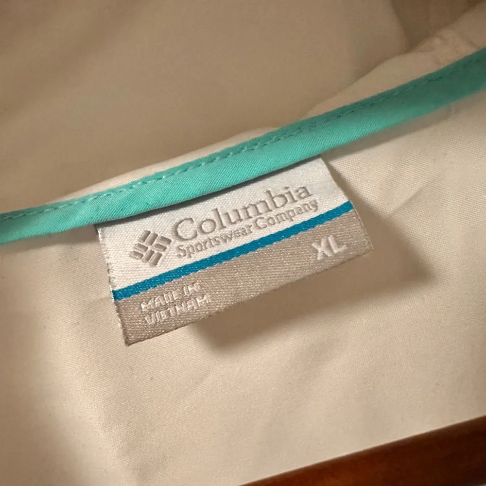 Columbia PFG Color Red Blue White XL Windbreaker Jacket - Picture 2 of 7